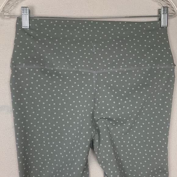 Nike women's large leggings twist front sage green polka dot sunburst athletic - Picture 10 of 10
